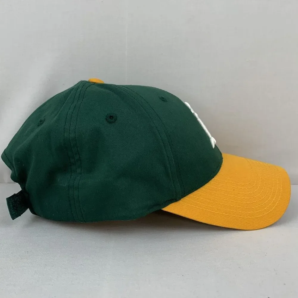 Oakland‎ Athletics Youth Adjustable Strap Outdoor Cap Green Yellow